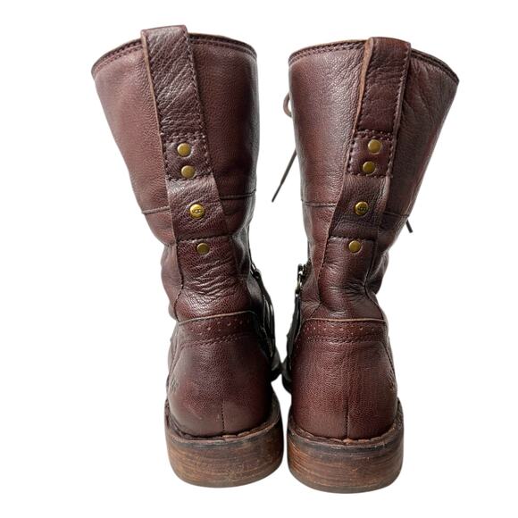 UGG Women's Jena Fashion Boots in Brown Leather Women's Size 8 - Picture 9 of 16